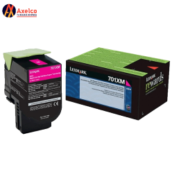 Toner laser 701xm, de color magenta para impresoras cs510  / lexmark